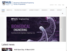 Tablet Screenshot of bioeng.nus.edu.sg