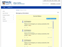 Tablet Screenshot of emergency.nus.edu.sg