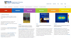 Desktop Screenshot of chemistry.nus.edu.sg