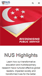 Mobile Screenshot of nus.edu.sg