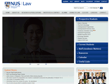Tablet Screenshot of law.nus.edu.sg