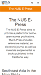 Mobile Screenshot of epress.nus.edu.sg