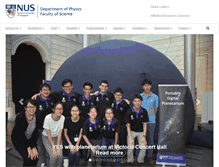 Tablet Screenshot of phyweb.physics.nus.edu.sg