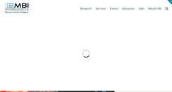 Desktop Screenshot of mbi.nus.edu.sg