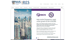 Desktop Screenshot of ires.nus.edu.sg