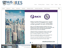 Tablet Screenshot of ires.nus.edu.sg