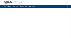 Desktop Screenshot of envstudies.nus.edu.sg