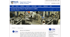 Desktop Screenshot of ciba.nus.edu.sg