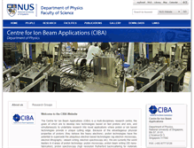 Tablet Screenshot of ciba.nus.edu.sg